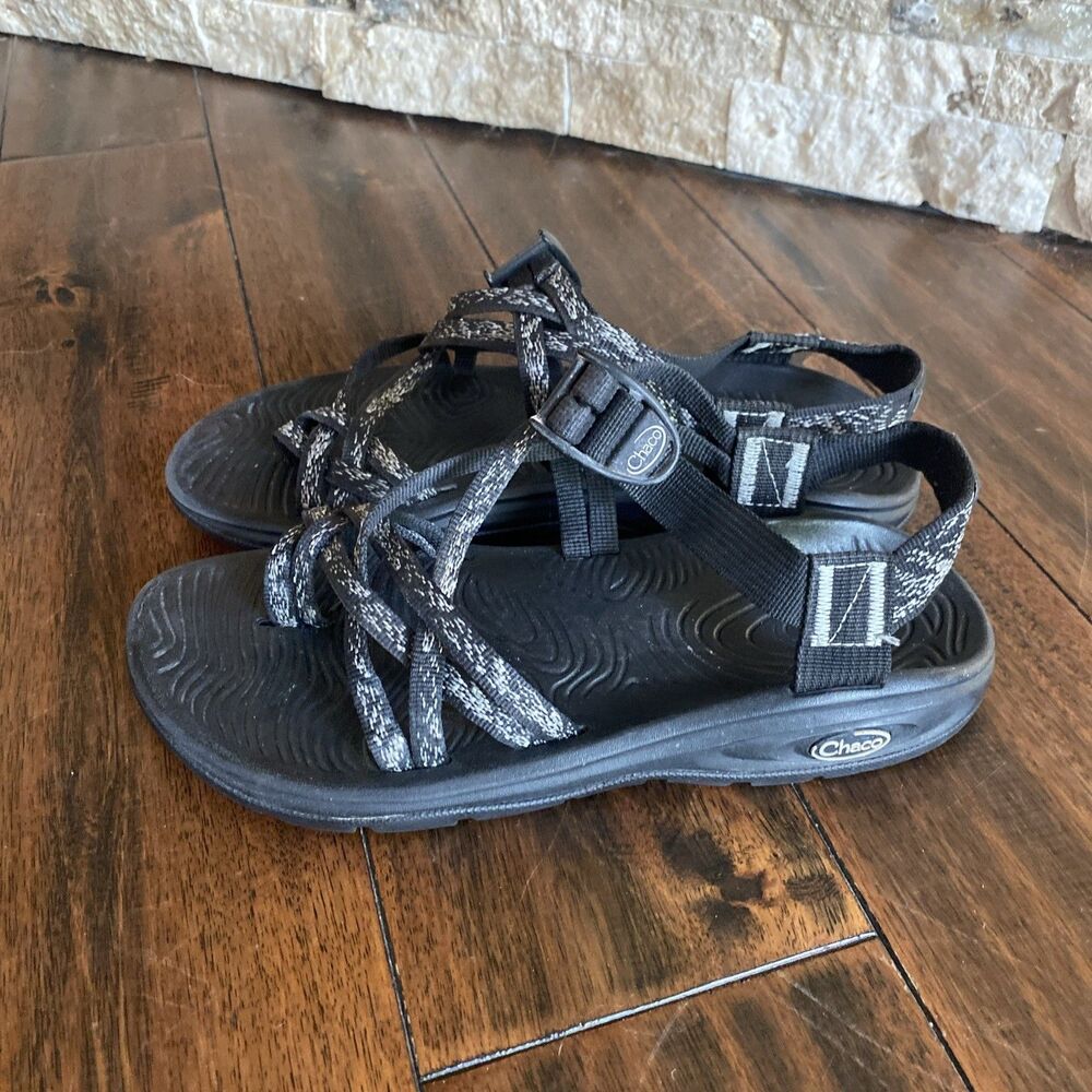 Chaco Women's ZX/2 Cloud sport sandals Size 9 Black Gray